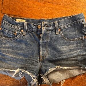 Levi's Dark Blue Denim Jean Shorts